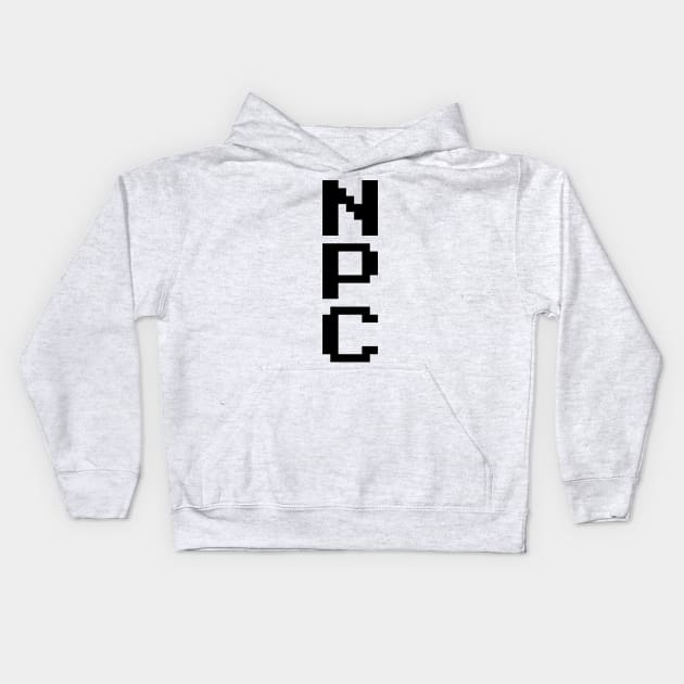 NPC - Non Playable Character Kids Hoodie by tinybiscuits